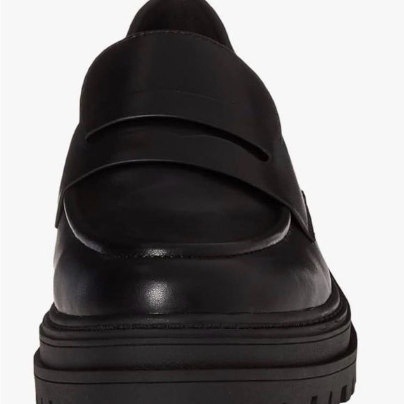 Women's Black Ryan Lug Sole Loafer shoes New 71/2 Chunky lug sole - Picture 3 of 6